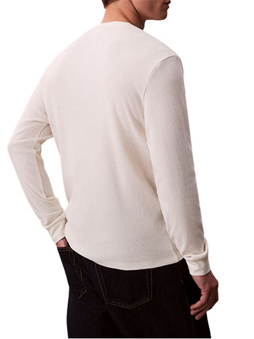 T-shirt manica lunga in cotone Calvin Klein Jeans | LV040EM217YAS